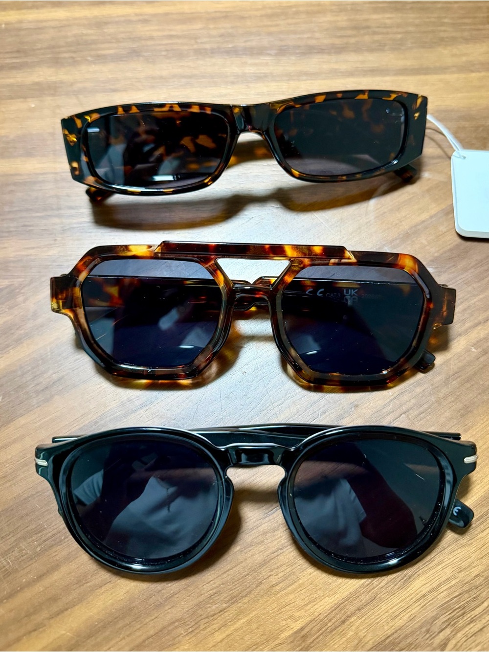 Three Sunglasses Bundle - Tortoiseshell & Black Frames